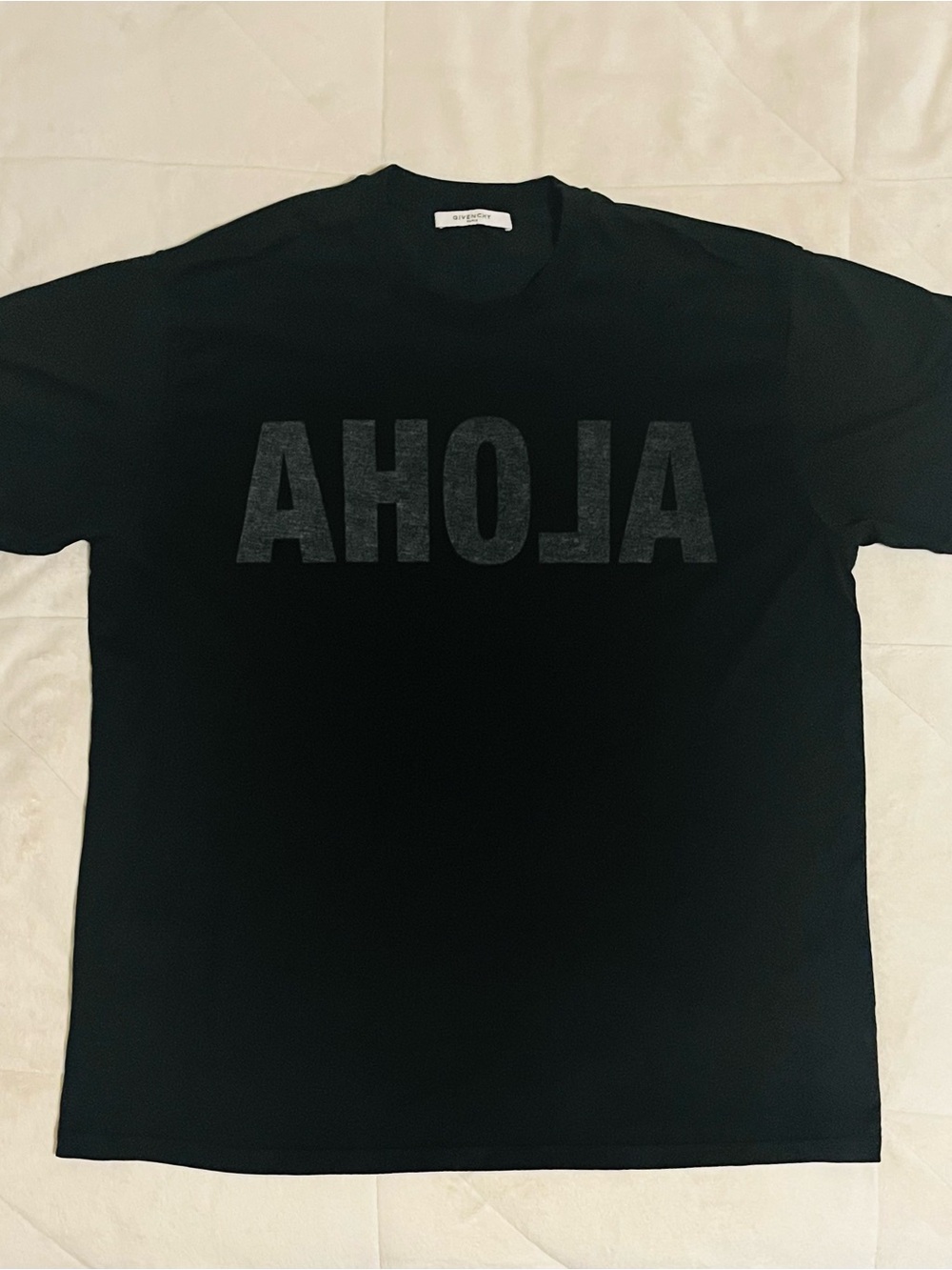 Givenchy Paris ALOHA Black T-Shirt Men’s Size XL